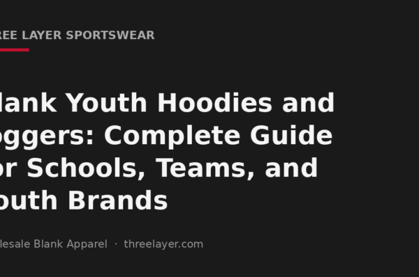 Guide cover for blank youth hoodies and joggers, schools and teams