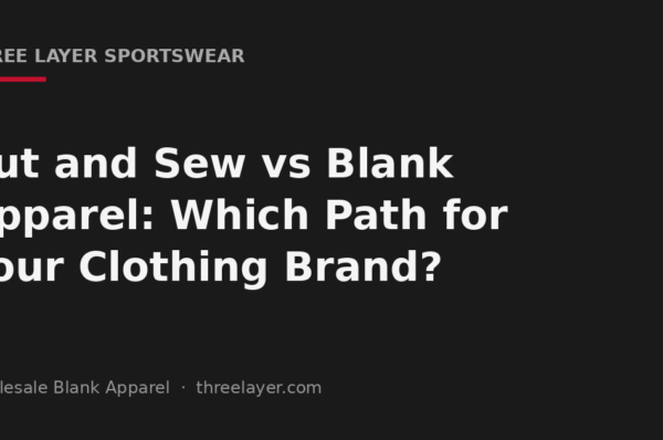 Cut and sew versus blank apparel cover for clothing brands