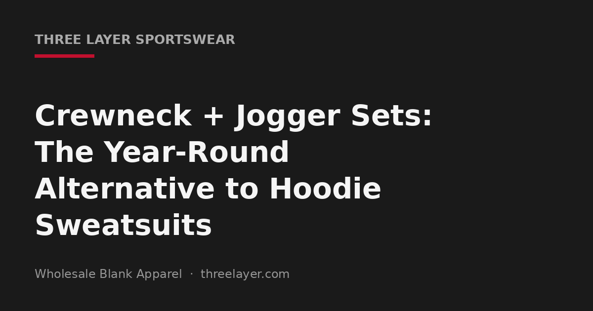 Crewneck and jogger sets cover graphic, a hoodie sweatsuit alternative