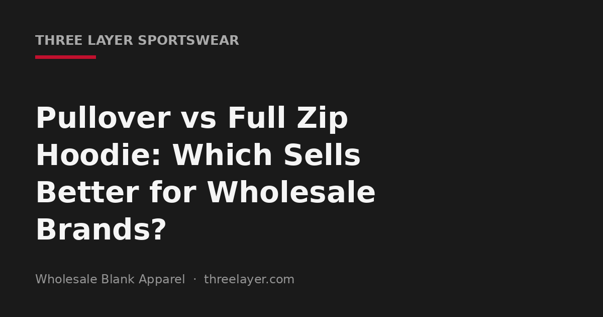 Cover graphic comparing pullover and full zip hoodie sales