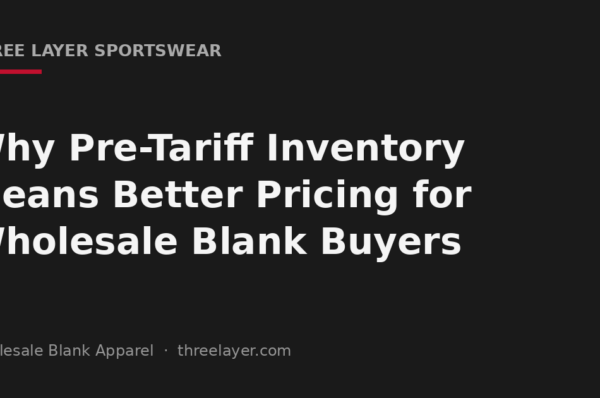 Pre-tariff inventory pricing cover graphic for blank buyers