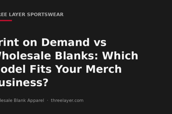 Print on demand versus wholesale blanks merch business cover